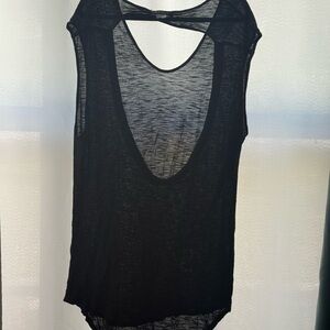 Black Sheer Sleeveless Cover Up by Venus